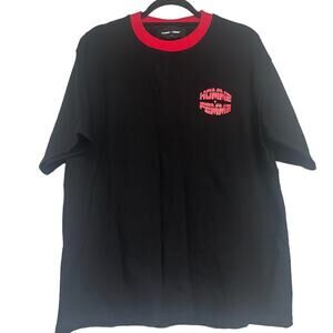 Homme + Femme Black Red Logo Tee Size Large NWOT